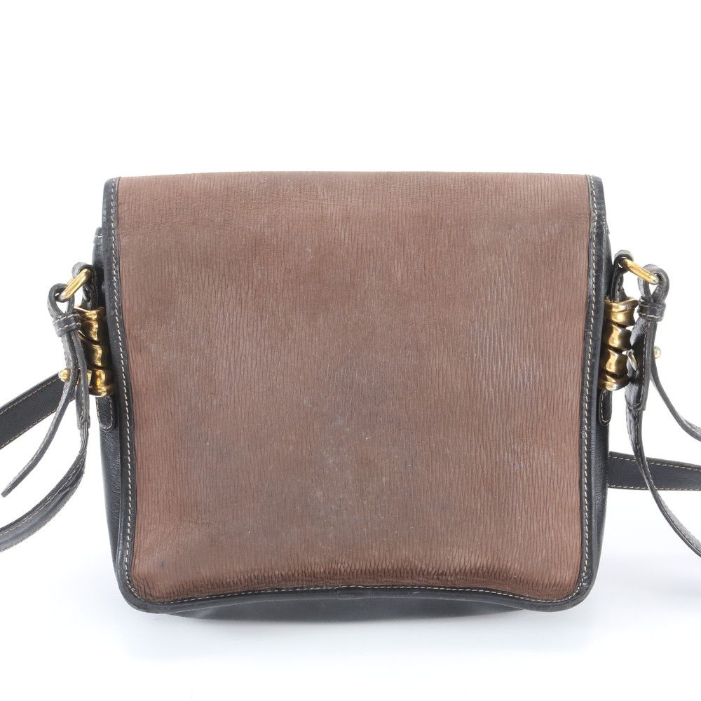 Loewe Velazquez Leather Shoulder Bag Crossbody Brown Gold — view 3