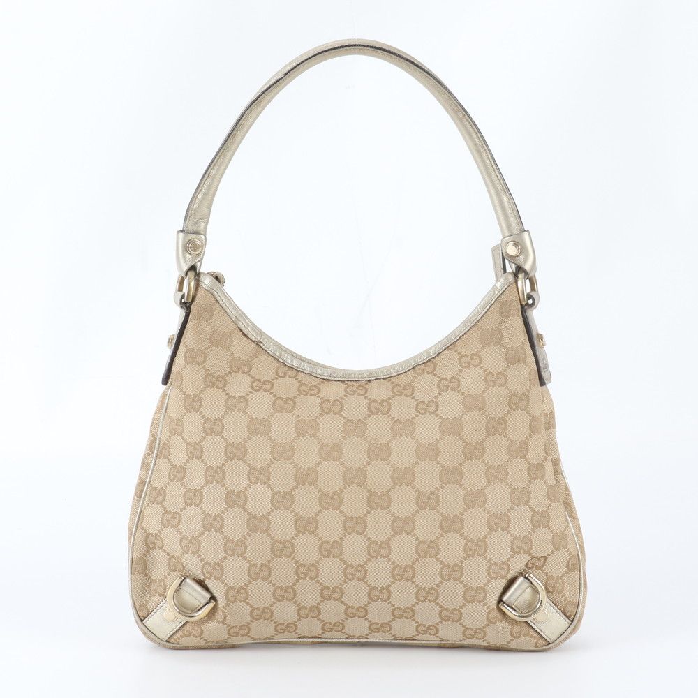 Gucci GG Canvas Abbey Leather Tote Shoulder Hand — view 3