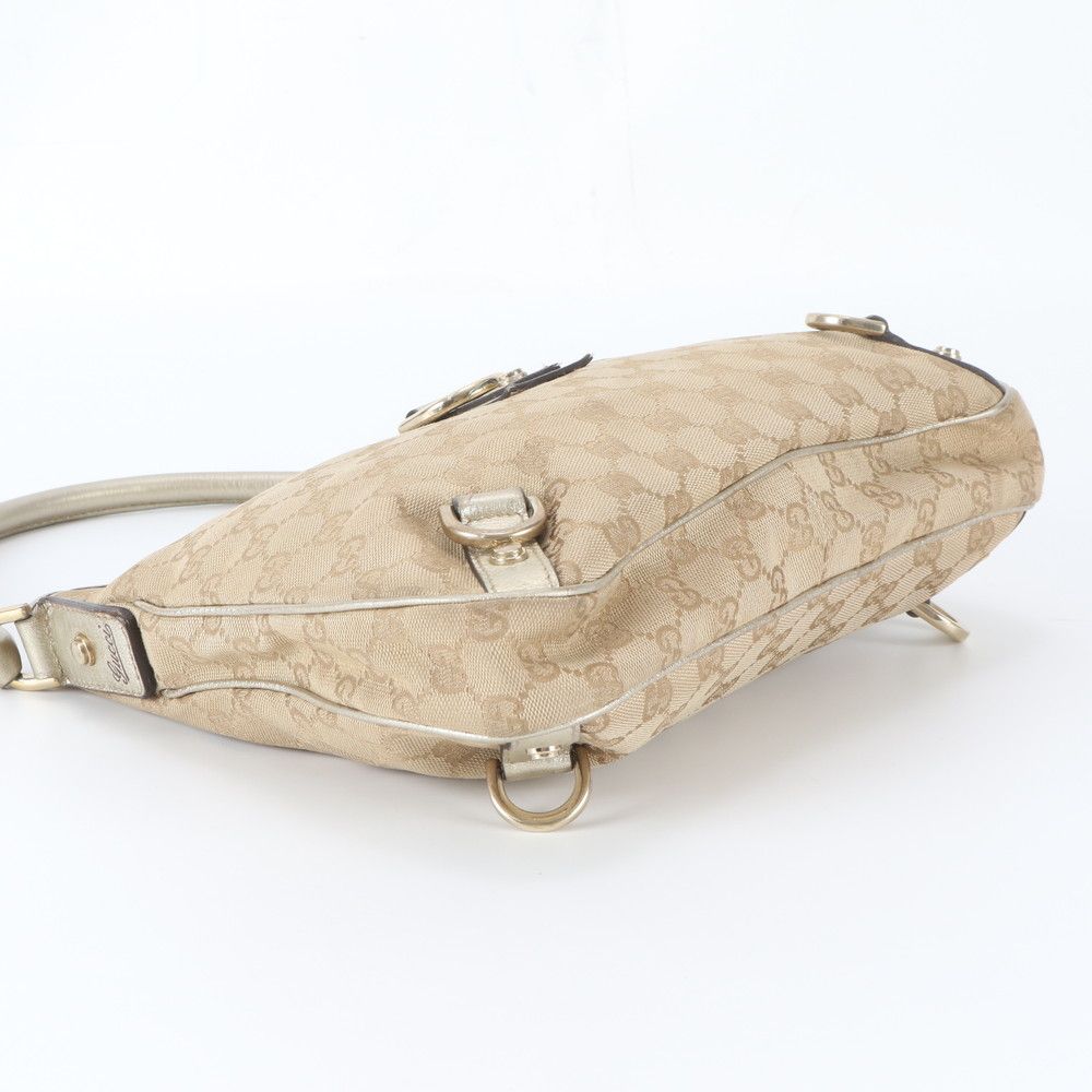Gucci GG Canvas Abbey Leather Tote Shoulder Hand — view 5