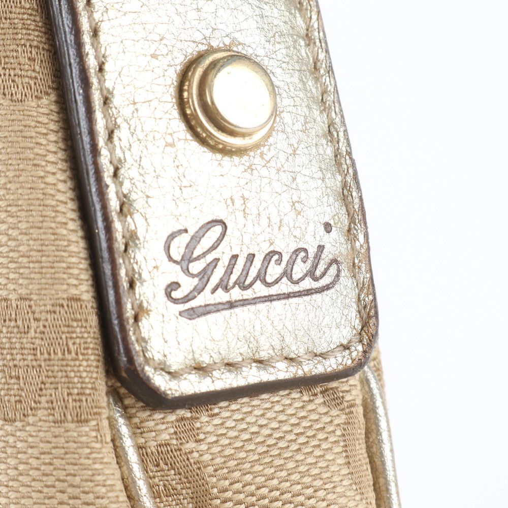 Gucci GG Canvas Abbey Leather Tote Shoulder Hand — view 7