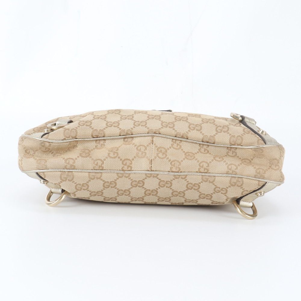 Gucci GG Canvas Abbey Leather Tote Shoulder Hand — view 6