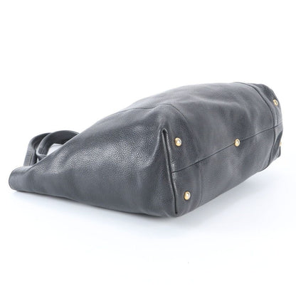 Gucci Interlocking Leather Tote Shoulder Hand Black — view 5