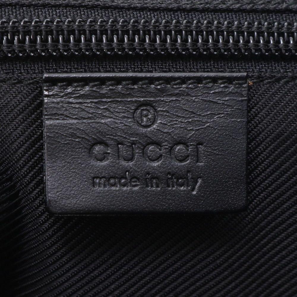 Gucci GG Canvas 019 Leather Tote Shoulder Hand Black — view 9