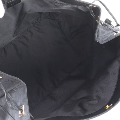 Gucci GG Canvas 019 Leather Tote Shoulder Hand Black — view 7