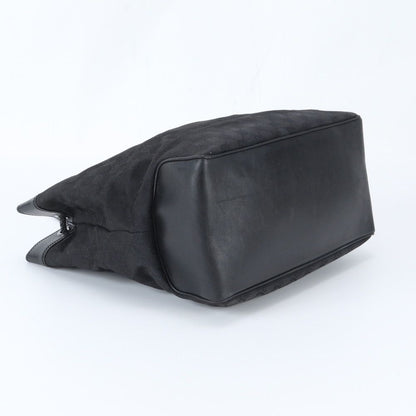 Gucci GG Canvas Leather Tote Shoulder Hand Black — view 5