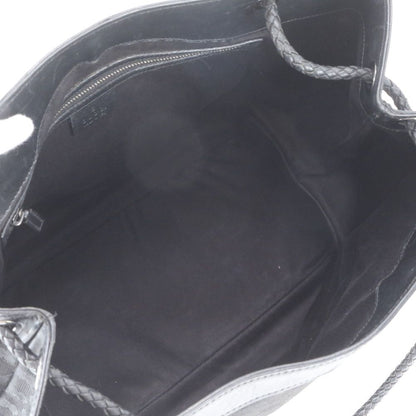 Gucci GG Canvas Leather Tote Shoulder Hand Black — view 7