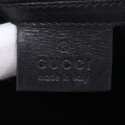 Gucci GG Canvas Leather Tote Shoulder Hand Black — view 9