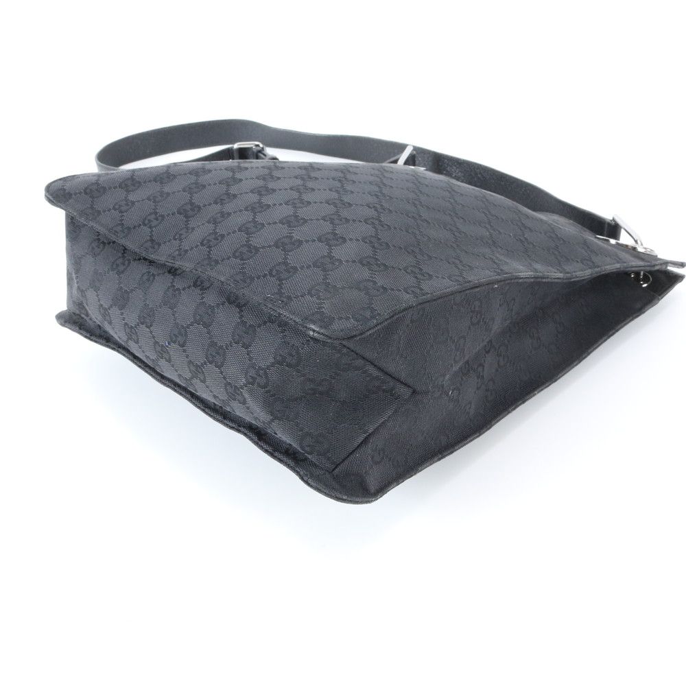 Gucci GG Canvas Eclipse Leather Shoulder Bag Crossbody Messenger Business — view 5