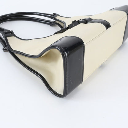 Gucci Jackie Leather Handbag Tote Black Beige — view 4
