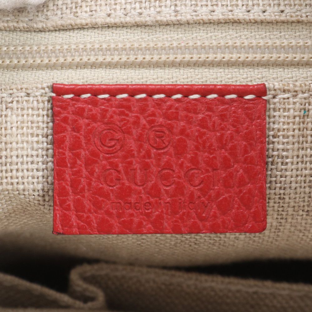 Gucci Interlocking Leather Shoulder Bag Tote Hand — view 8