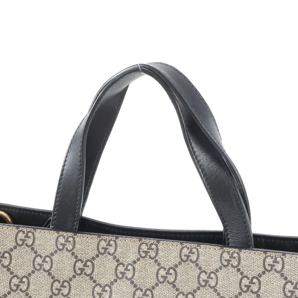 Gucci GG Supreme Tiger Print Leather Tote Shoulder Business — view 2