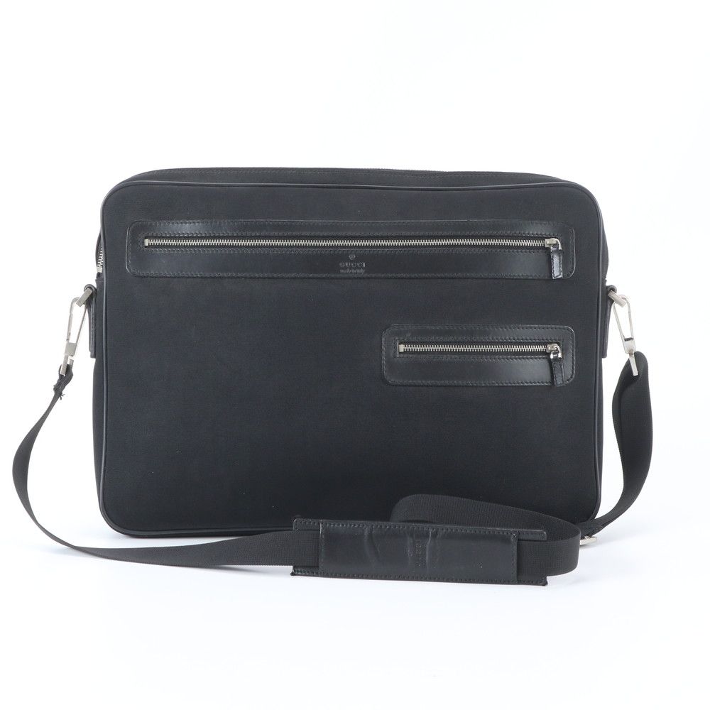 Gucci Leather Business Crossbody Shoulder Document Briefcase Tote