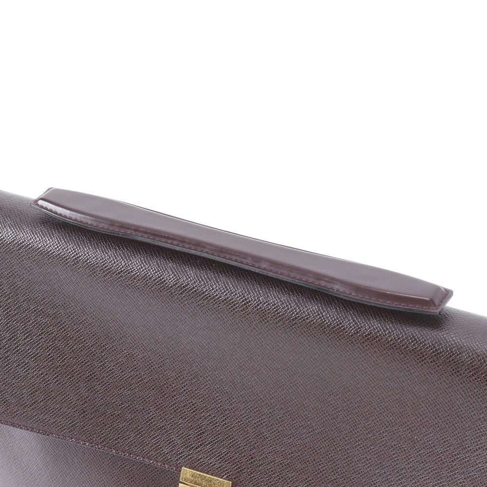 Louis Vuitton Taiga Angara Leather Business Document Briefcase Tote — view 2