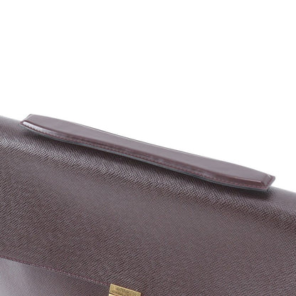 Louis Vuitton Taiga Angara Leather Business Document Briefcase Tote — view 2