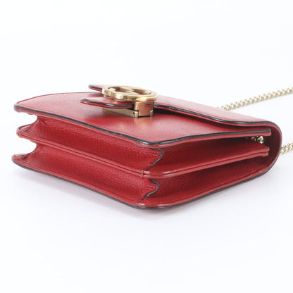 Gucci Interlocking Leather Chain Shoulder Bag Crossbody — view 4