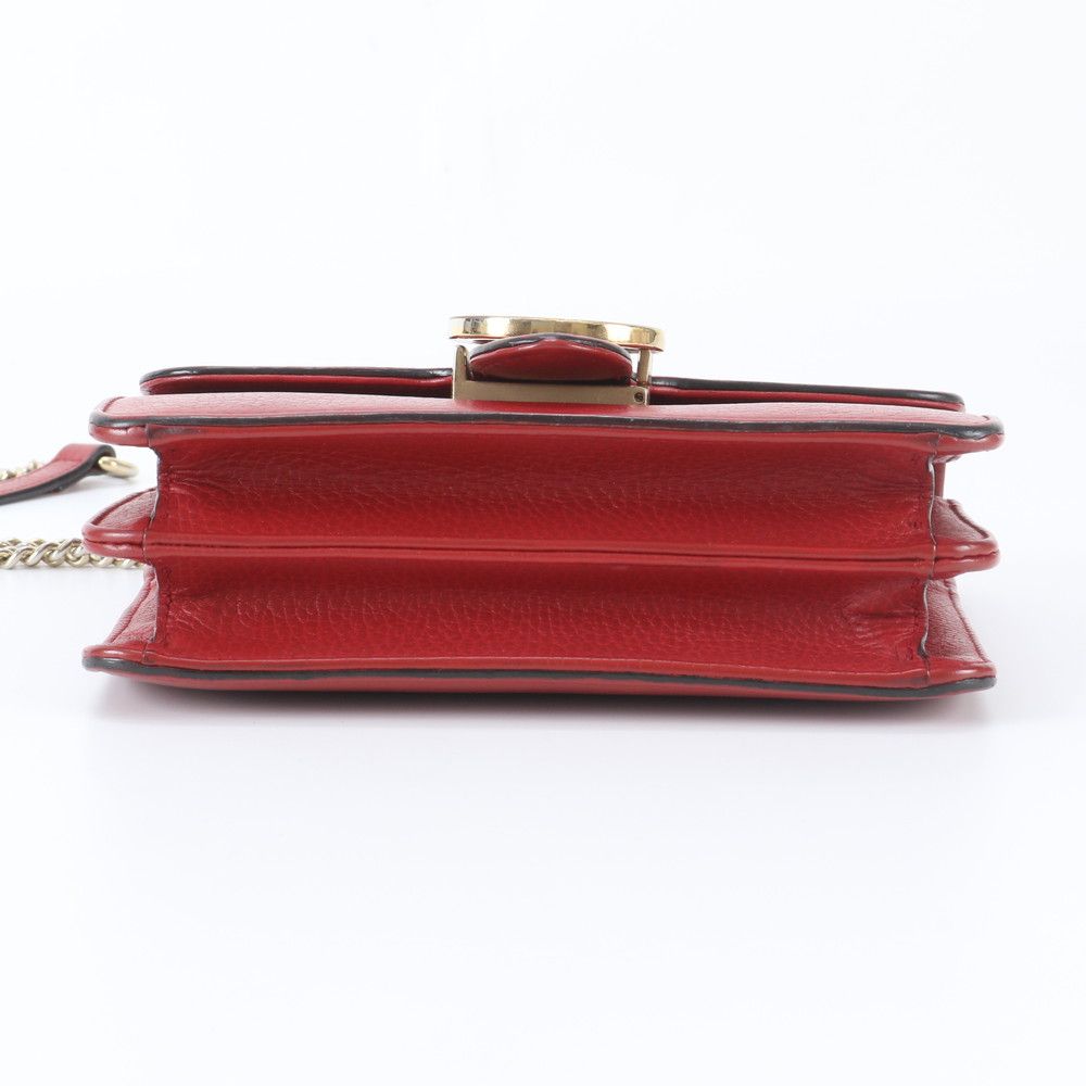 Gucci Interlocking Leather Chain Shoulder Bag Crossbody — view 5