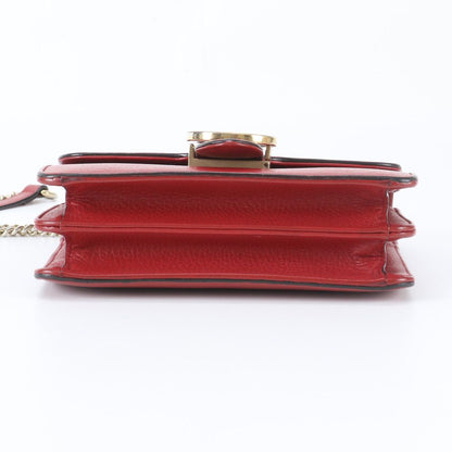 Gucci Interlocking Leather Chain Shoulder Bag Crossbody — view 5