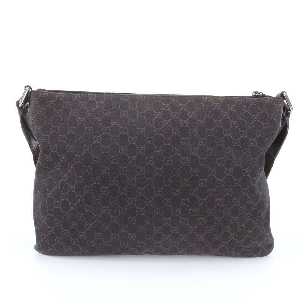 Gucci GG Canvas Leather Shoulder Bag Messenger Business Tote — view 2