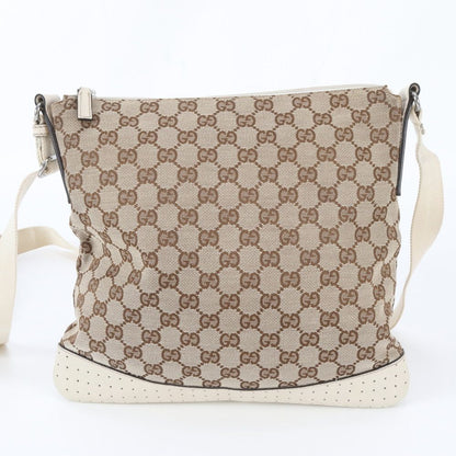 Gucci GG Canvas Leather Shoulder Bag Crossbody Hand Tote — view 2