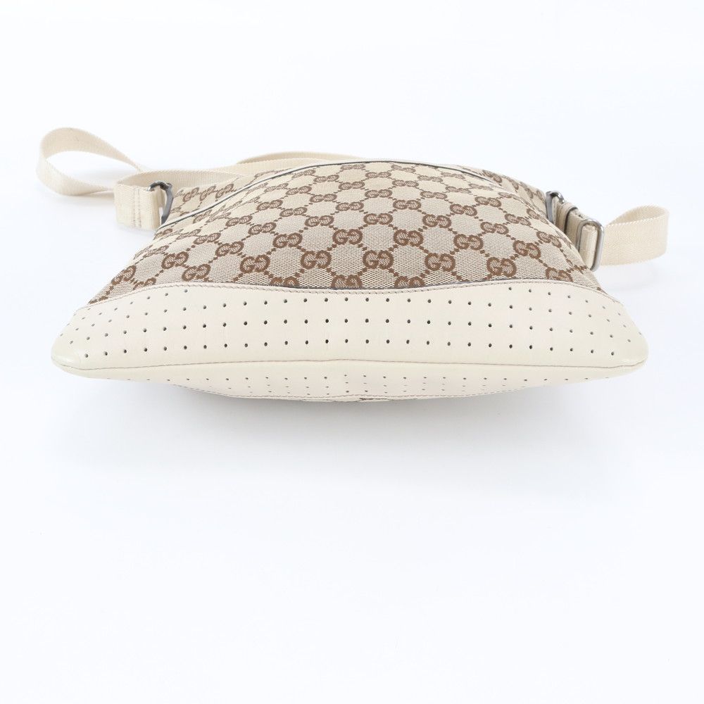Gucci GG Canvas Leather Shoulder Bag Crossbody Hand Tote — view 6