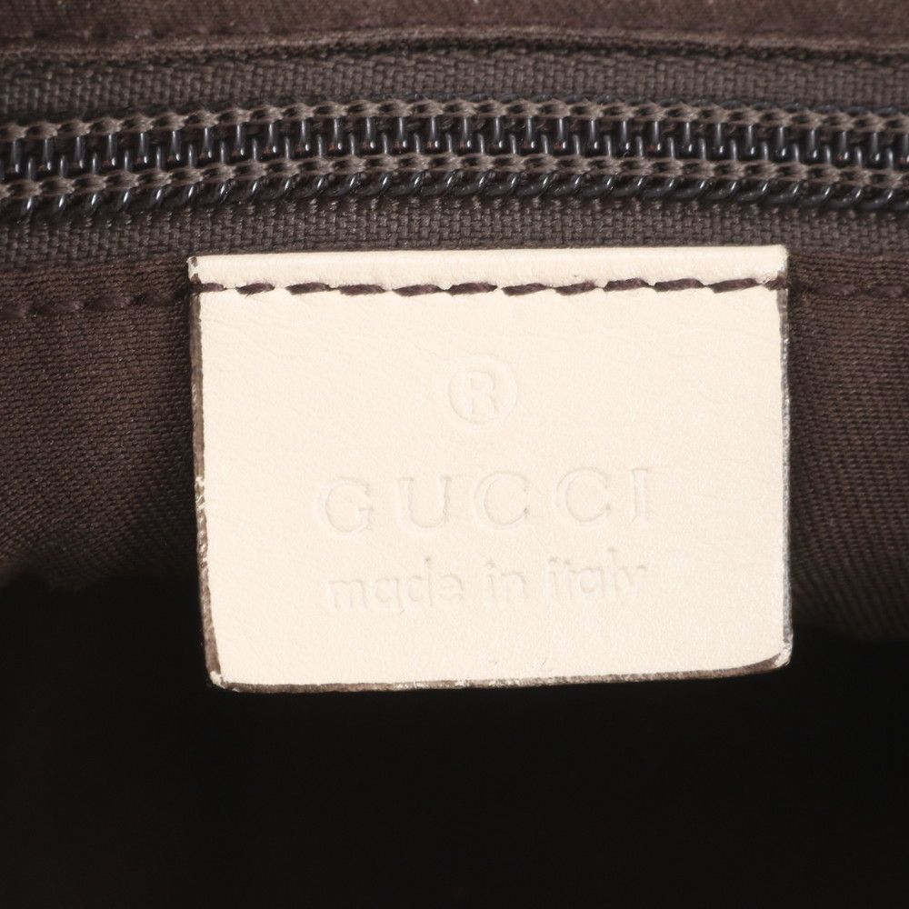 Gucci GG Canvas Leather Shoulder Bag Crossbody Hand Tote — view 8