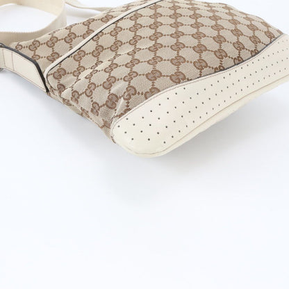 Gucci GG Canvas Leather Shoulder Bag Crossbody Hand Tote — view 4
