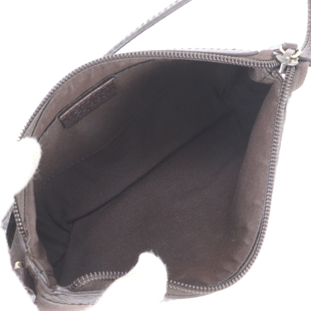 Gucci GG Canvas Leather Handbag Pouch Tote — view 7