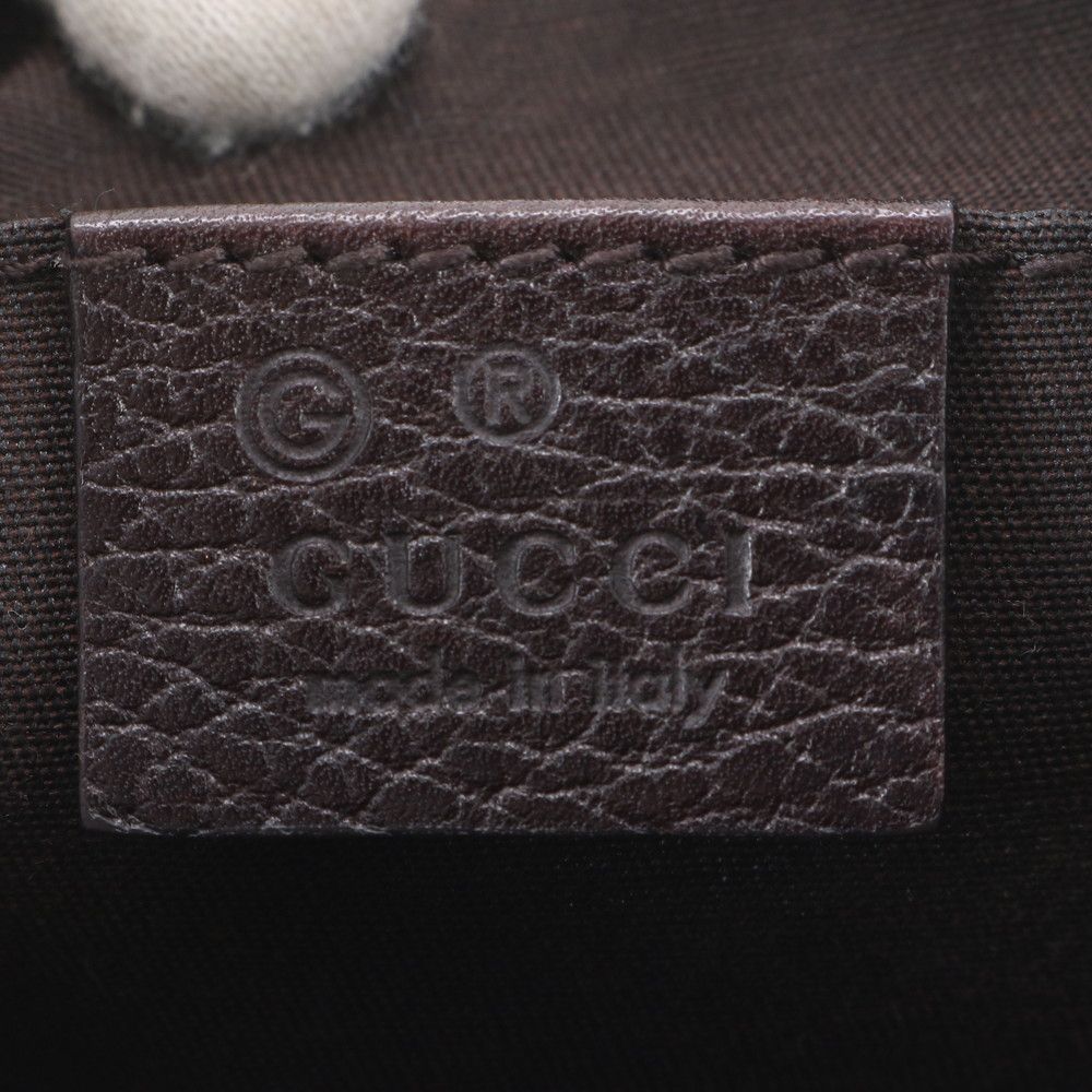 Gucci GG Canvas Leather Handbag Pouch Tote — view 8