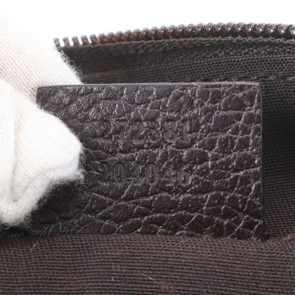 Gucci GG Canvas Leather Handbag Pouch Tote — view 9