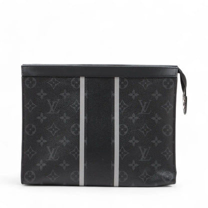 Louis Vuitton Monogram Eclipse Pochette Voyage Second Bag Leather