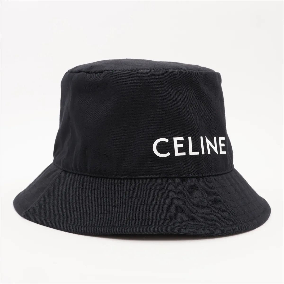 Celine Logo Bucket Hat Black — view 2