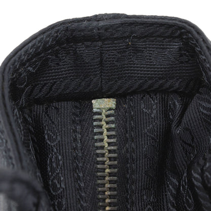 Prada Logo Nylon Black Handbag — view 7