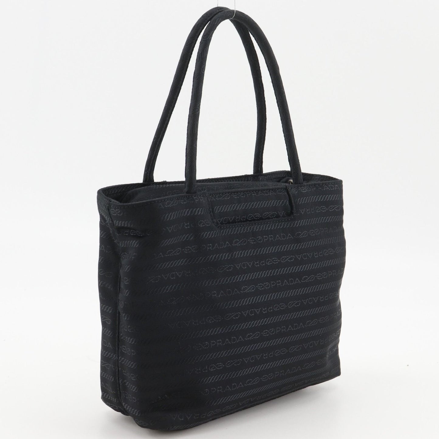 Prada Logo Nylon Black Handbag — view 3