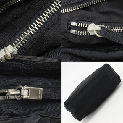 Prada Logo Nylon Black Handbag — view 9