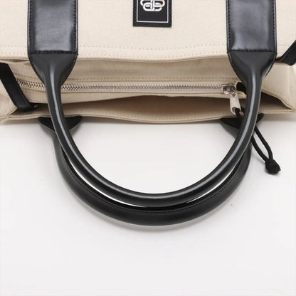 Balenciaga Trade S Leather Canvas 2-Way Shoulder Bag Crossbody Hand — view 5
