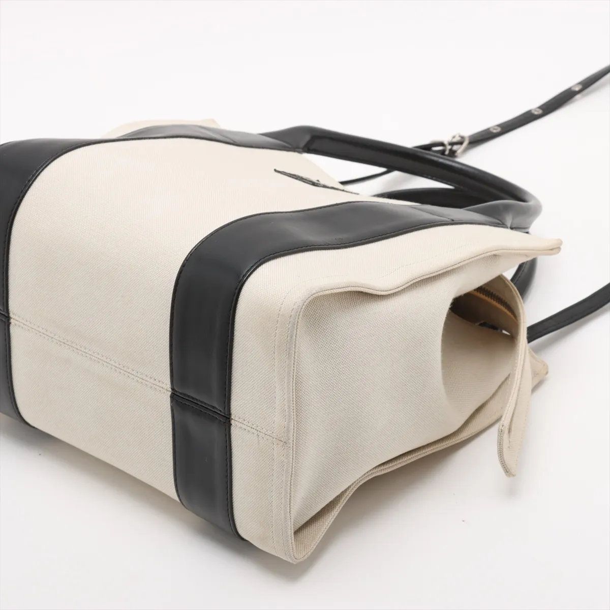 Balenciaga Trade S Leather Canvas 2-Way Shoulder Bag Crossbody Hand — view 3