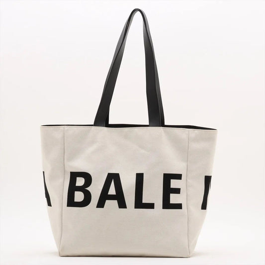 Balenciaga Logo Leather Canvas Tote Shoulder Business Document