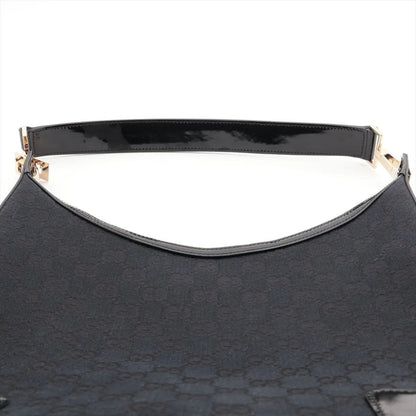 Gucci GG Canvas Leather Shoulder Bag Hand Black — view 6