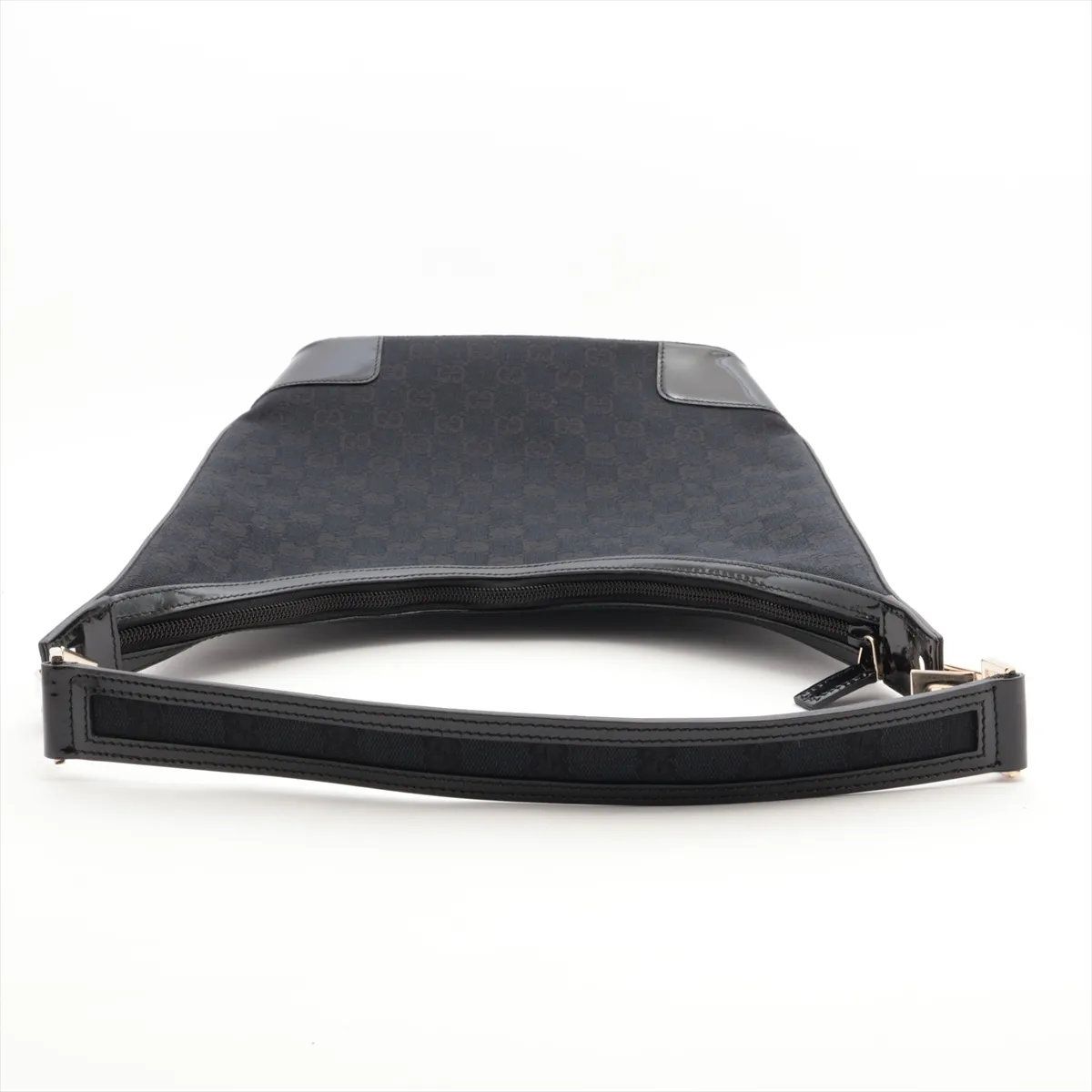 Gucci GG Canvas Leather Shoulder Bag Hand Black — view 5