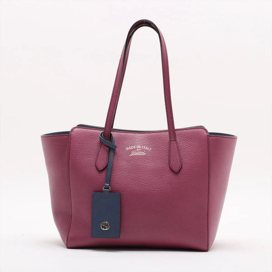 Gucci Swing Leather Tote Shoulder Hand
