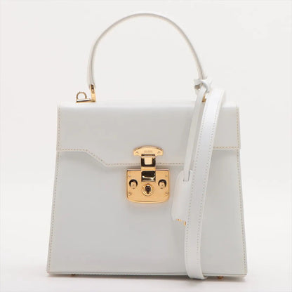 Gucci Ladylock Crossbody Leather 2-Way Shoulder Bag Hand