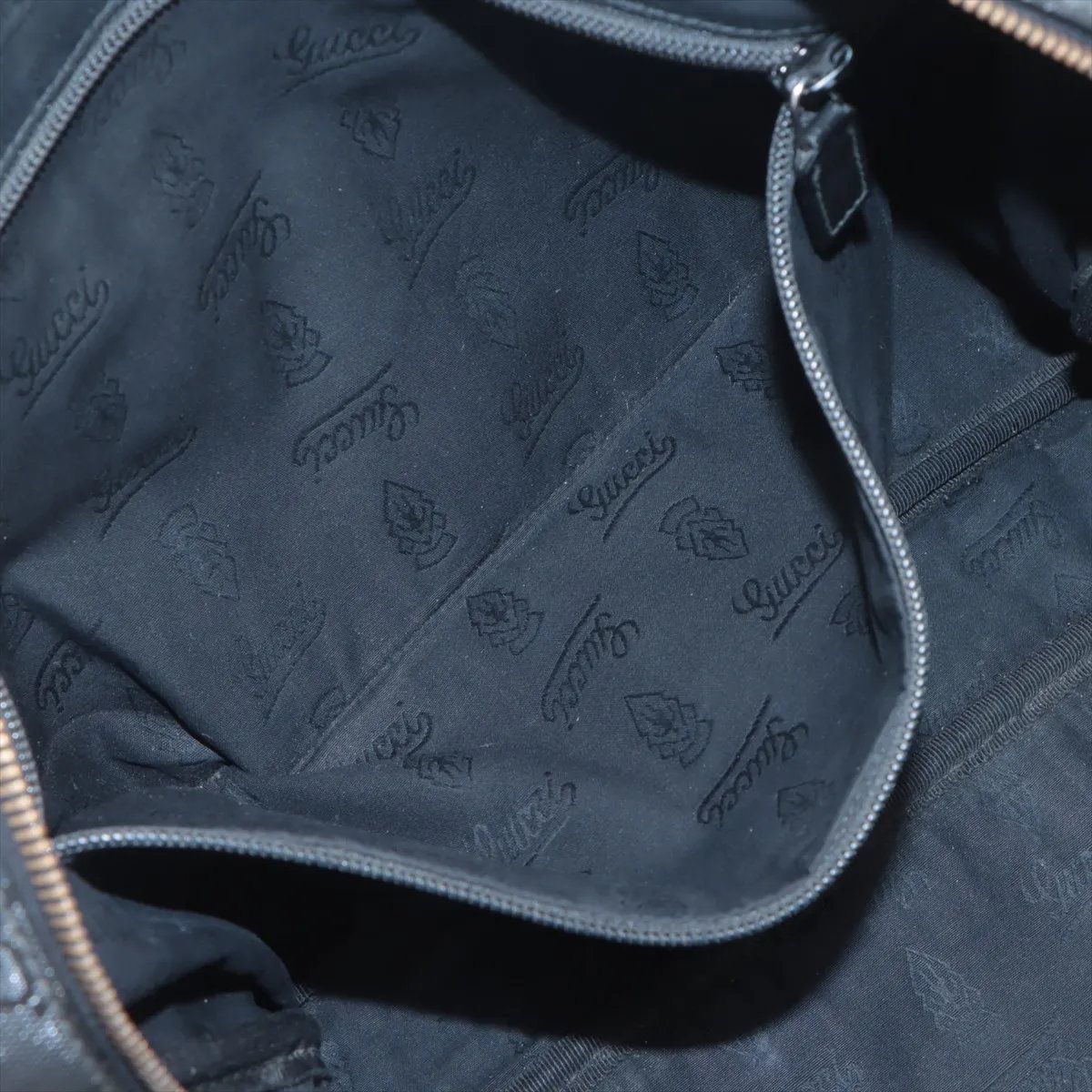 Gucci GG Supreme Leather 2-Way Business Crossbody Document Tote Black — view 9