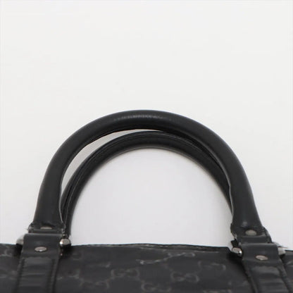 Gucci GG Supreme Leather 2-Way Business Crossbody Document Tote Black — view 6