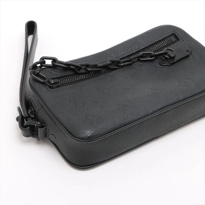 Louis Vuitton Taurillon Monogram Pochette with Volga Leather Second — view 4