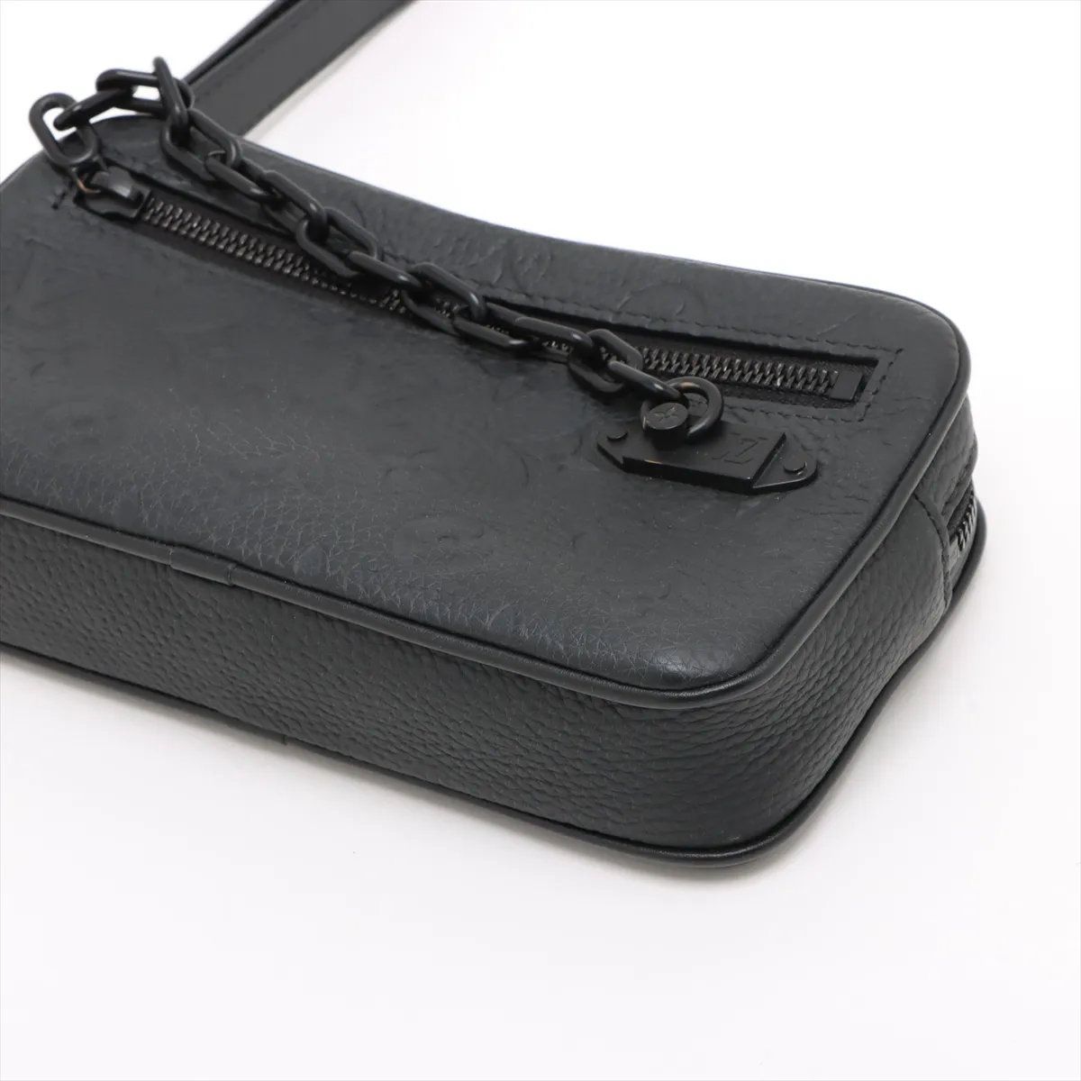 Louis Vuitton Taurillon Monogram Pochette with Volga Leather Second — view 3