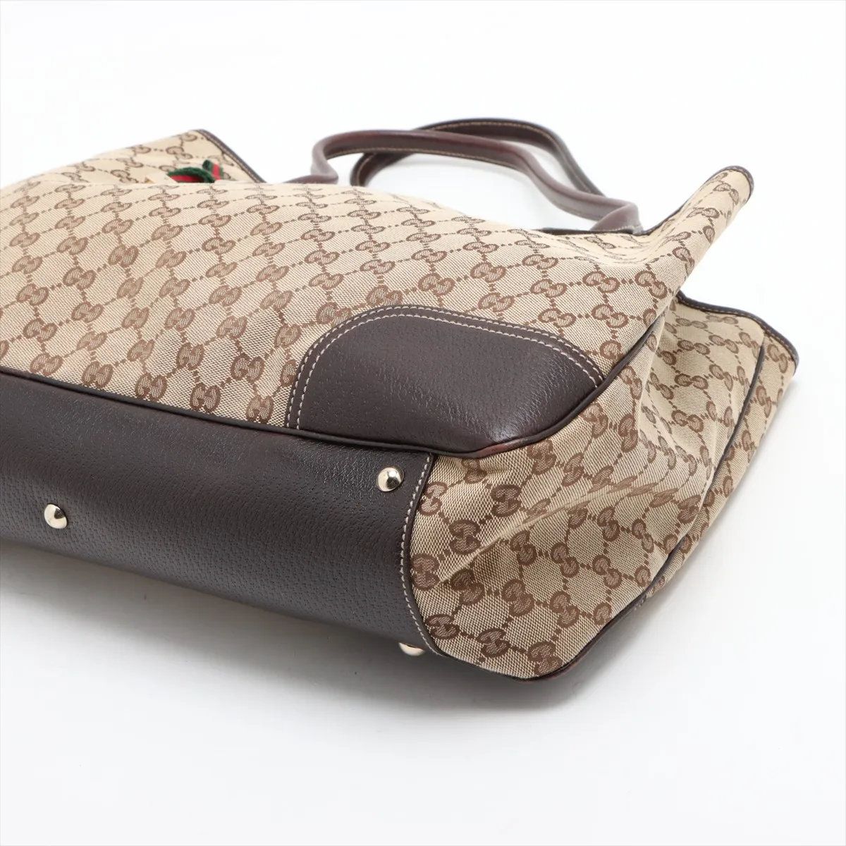 Gucci GG Canvas Prince Leather Tote Shoulder Hand — view 3