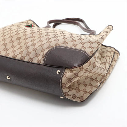 Gucci GG Canvas Prince Leather Tote Shoulder Hand — view 3