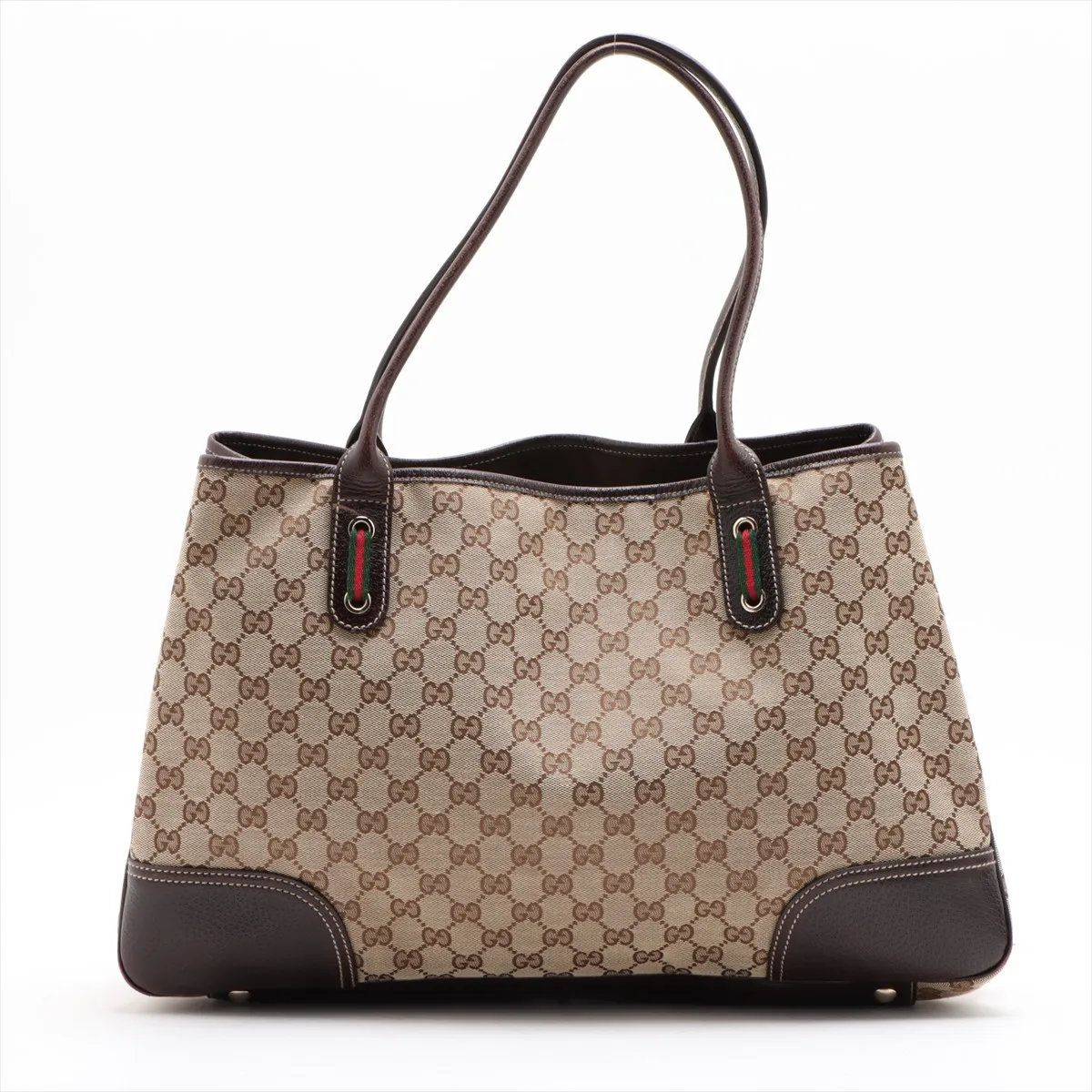 Gucci GG Canvas Prince Leather Tote Shoulder Hand — view 2