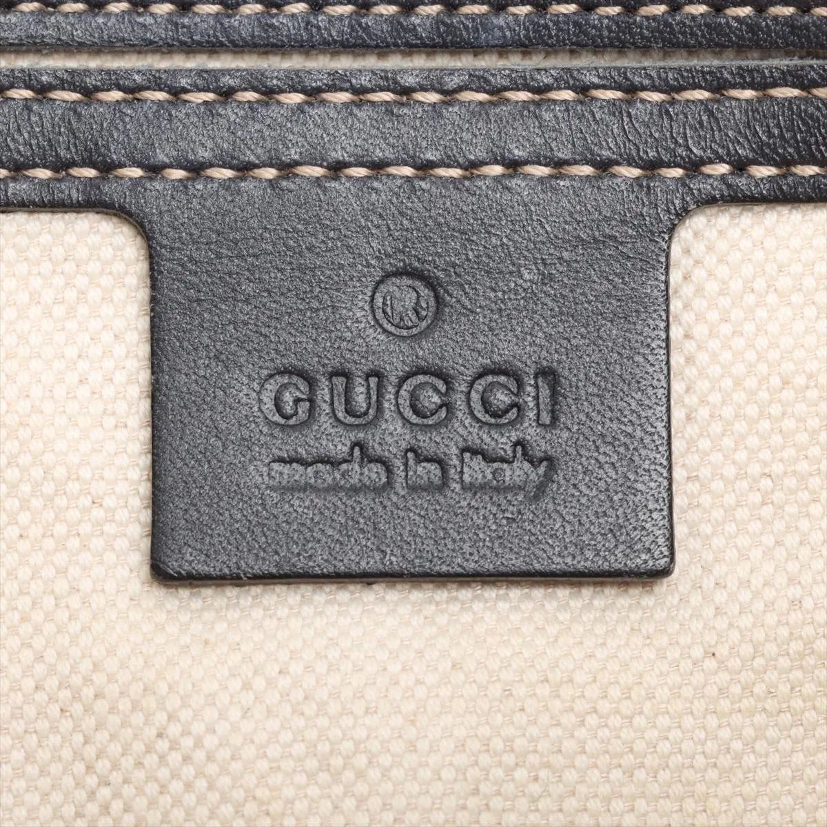 Gucci GG Supreme Leather Shoulder Bag Crossbody Messenger Navy — view 8