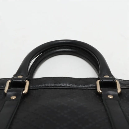 Gucci Diamante Leather Business Document Briefcase Tote Brown — view 6